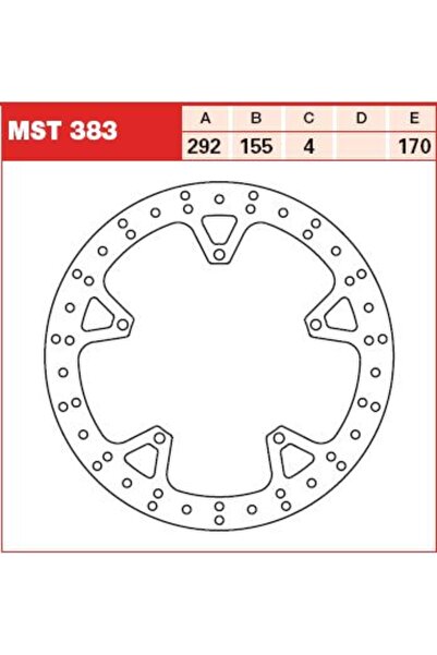 TRW Set 2 Discuri Frana Fata Fix 292/155x4mm 5x170mm Diametru Gaura Fixare 8,...