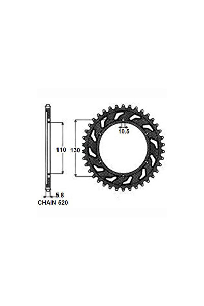 Sunstar Foaie, Pinion de Angrenare Roata: 520 Numar Dinti: 42 Kawasaki Elimin...