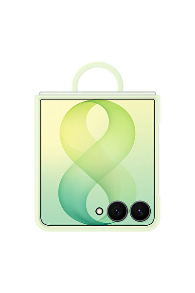 Samsung Galaxy Z Flip8 Silikon Yüzüklü Magnet Kılıf - Mint