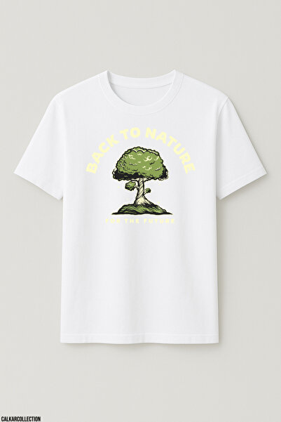 CALKARCOLLECTION Unisex Oversize Back to Nature Tshirt