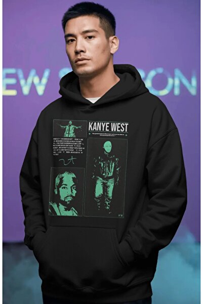 SEVBANO Kanye West Rapper Singer Front Printed Unisex Oversize Premium Hoodie