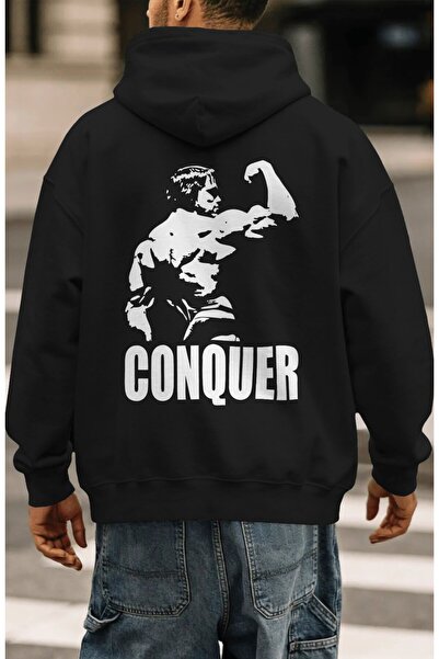 SEVBANO Arnold Fitness Bodybuilding Gym Athlete Back Printed Unisex Oversize ...