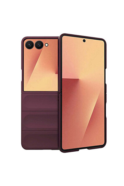 Techsuit Husă pentru Samsung Galaxy Z Flip7, Magic Shield, bordo - bordo