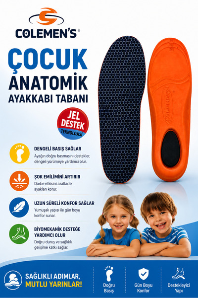 GenelTedarik Çocuk Anatomik Ayakkabı Tabanı