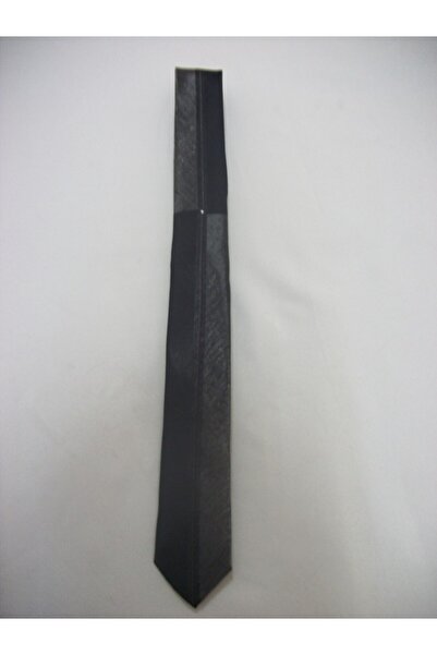 OEM Cravata rafinata, de culoare neaga, negru-gri (Culoare: NEGRU)