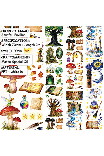Choice شريط لاصق ماتي من نوع JD691-1 بطول 2 متر/لفة، شريط واشي مزخرف بتصميم غ...