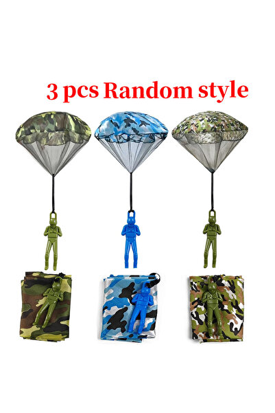 Choice3 3 pcs Flying Parachute Men Toy Indoor Outdoor Hand Throwing Parachute...
