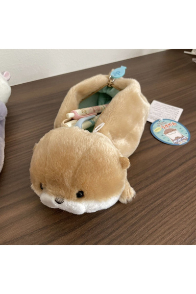 Choice 1PC **1PC Cute Little Otter Plush Pencil Case Cartoon Animal Doll Pen ...