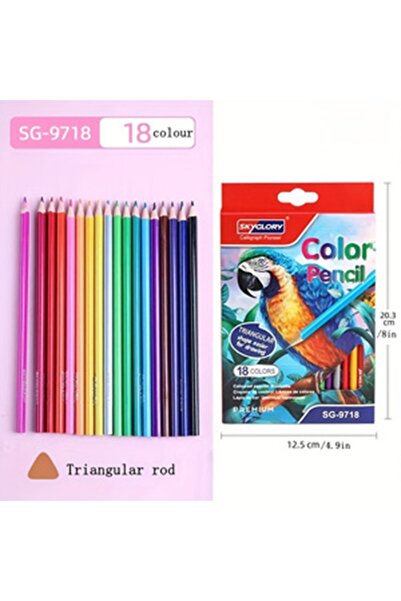 Choice 18 Color 12/18Pcs Vibrant Colored Pencils, Smooth Coloring & Break-Res...