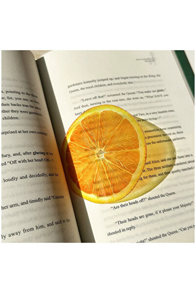 Choice4 orange New exquisite transparent acrylic bookmark reading mark gift c...