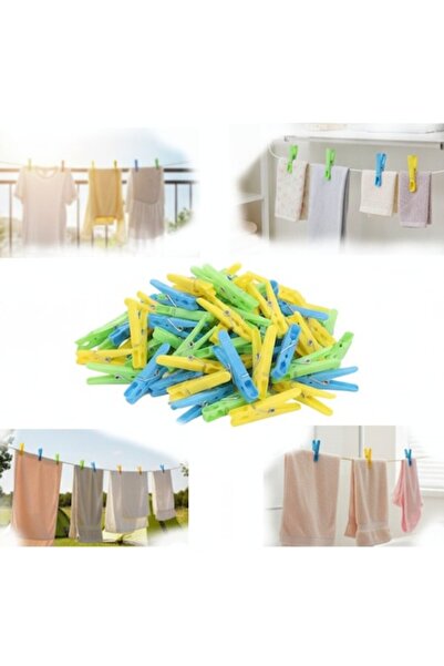 SyaMAG Set de 100 de cleștișori pentru organizarea și uscarea rufelor, 8 cm, ...