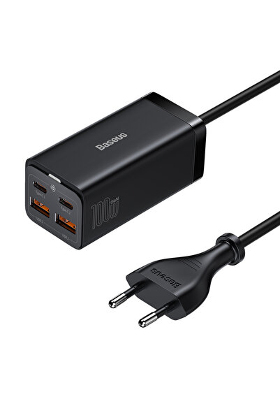 Baseus Зарядна станция GaN3 Pro Настолна (CCGP000101) - 2xUSB-C, 2xUSB-A, 100...