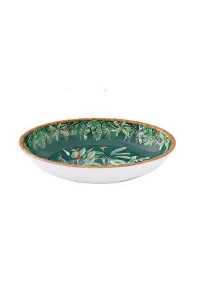 Easy Life Collection's Zanzibar Melamin Oval Derin Salata Meyve Tabağı