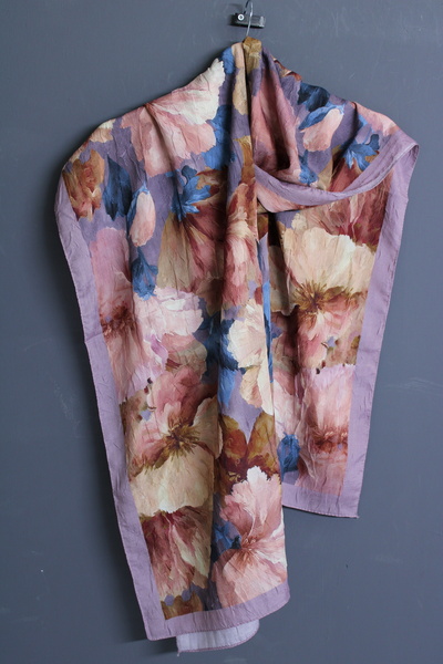 OttomanSilk Aquarelle Patterned Kraş Shawl