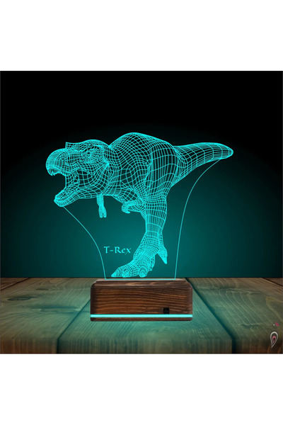 Genel Markalar Dinozor T-rex 3D Lamba - Masa Gece Lambası