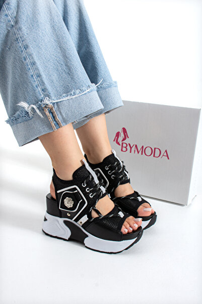 Bymoda Sportske sandale - Crna