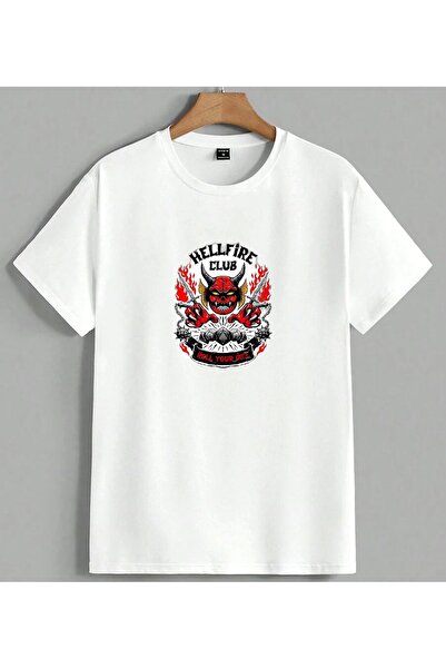 ELFERA Hellfire Club Satan Print Unisex Oversize T-Shirt Bela