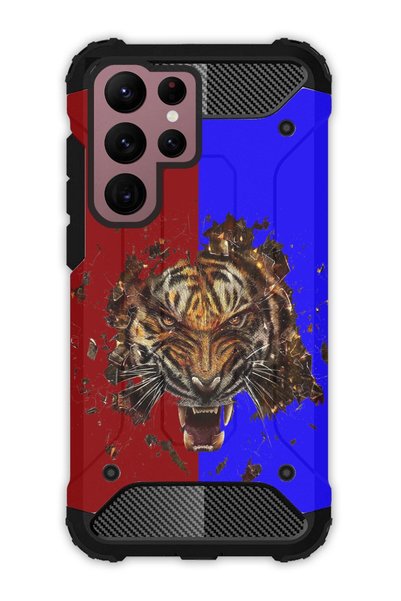 EGSTECH Galaxy S22 Ultra Case Army Tank Full Protection Anti-Shock - Black Se...