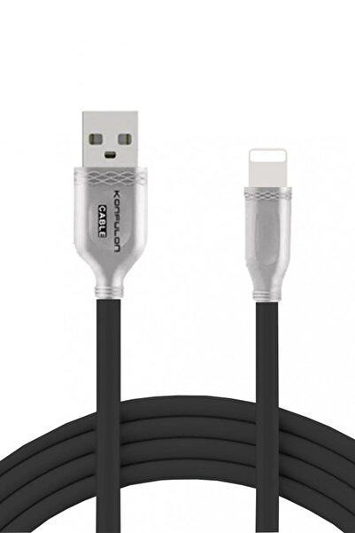 Fuchsia S48 Lightning Cable iPhone Compatible 1m 3A - Black