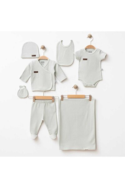 GÜMÜŞ BABY Soft naturel kumaş 7'li zıbın takım