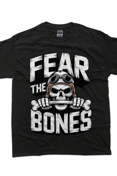 21JNRY تي شيرت مرح ومضحك من Fear The Bones Skull Squadron، متعدد الاستخدامات ...