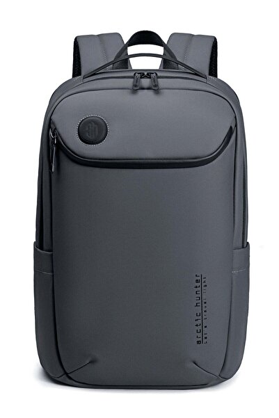 Arctic Hunter Laptop Backpack Water Resistant Polyester Daypack with Built In USB/Headphone Port Computer Bag for Men Women B00555 Grey
