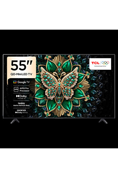 TCL Google TV 55 Inch C61K Premium QD-MiniLED Smart TV (2026 Model) With AiPQ...
