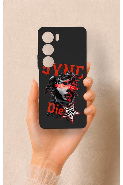 Vip Case حافظة سيليكون متوافقة مع هاتف Vivo Y19s من نوع Sync Die Patterned