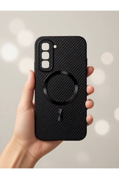 TECNOTREND İnfinix Hot 70 Uyumlu Telefon Kılıfı Karbon Fiber Dokulu Elektro K...