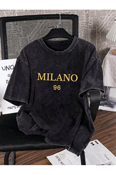PENTHİLUS Unisex Oversize Vintage Washed Street Style Street Fashion Cotton C...