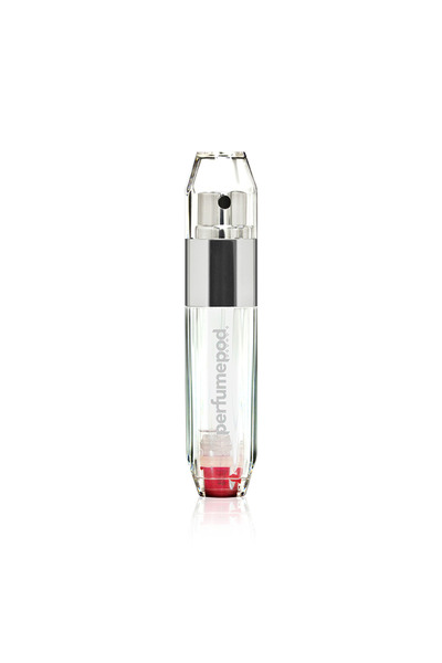 Travalo Atomizor de parfum reîncărcabil din cristal, tip capsulă, argintiu, 5 ml