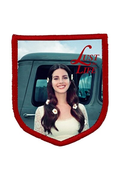 OEM Lana del Rey Album Crest Shaped Iron-on Embroidered Textile Patch Lust fo...