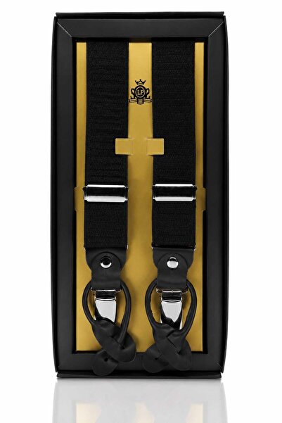 Kravatkolik Suspenders - Black - Jacquard