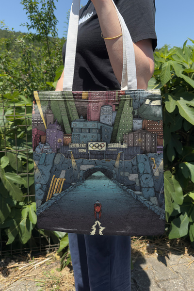 ZipZap Akira V3 Summer Winter Double Sided Canvas Print Tote Bag Anime Bag
