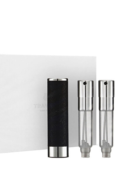 Travalo Atomizor de parfum reîncărcabil Walzer 3 x 5 ml Negru
