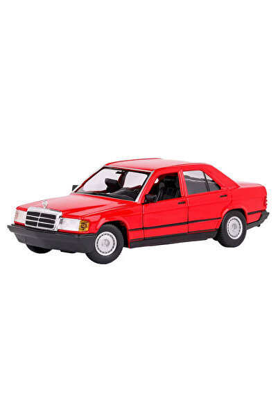 BBURAGO Sigilat- Mercedes-Benz 190 E W201 1987 Rosu- Scara 1:24-