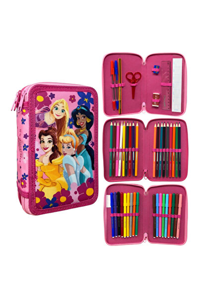 Disney Prințesele Fairy Tale penar umplut 3 niveluri