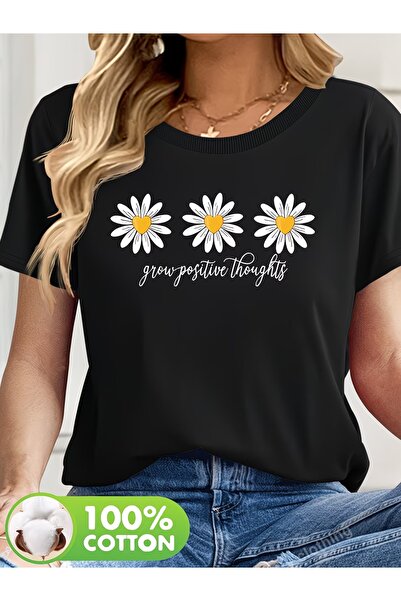 puolikuu Unisex Comfortable Fit Tshrit Printed Tshirt