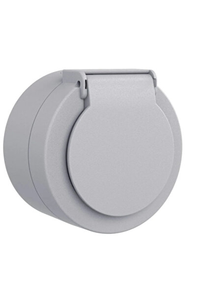Generic Brand 1 Piece Ovivo Xone Gray Covered Grounded Socket Outlet Surface ...