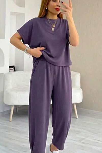 fiolin Soft Touch Modal Kumaş Şalvar Takım