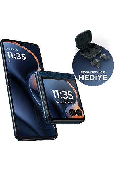 Motorola Razr 60 256 GB 8 GB Ram Deniz Mavisi (Moto Buds Bass Kulaklık Hediyeli)