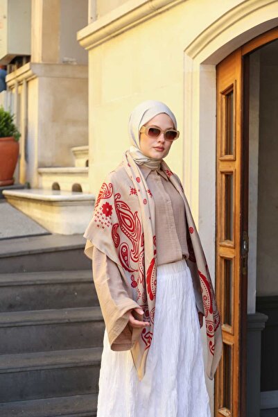 ENRİCO FERRİ Lusso Shoulder Shawl - Mink Red