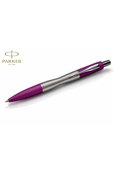 Parker قلم حبر جاف ديمونايت، لون بنفسجي فوشيا، إصدار كلاسيكي فاخر نادر