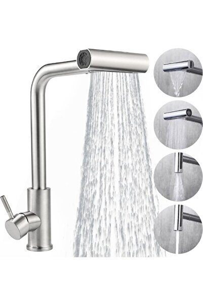 GÜMRÜK BEY Cieex stainless steel extendable 360° swivel 4-mode high-pressure ...