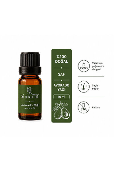 Avokado Yağı ( Avocado Oil ) Saf ve Doğal Soğuk Sıkım 10 ml