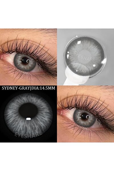 EyesPro SYDNEY GRAY doğal gri renkte göz lensi yıllık kullanım