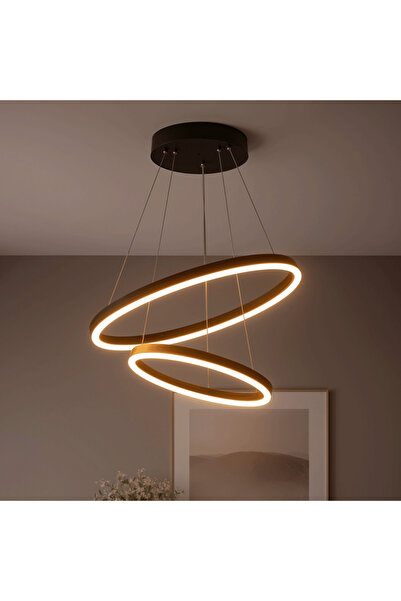 Alista Home LED Suspended Chandelier with Remote Control CASIANA 40W, 2 Rings...