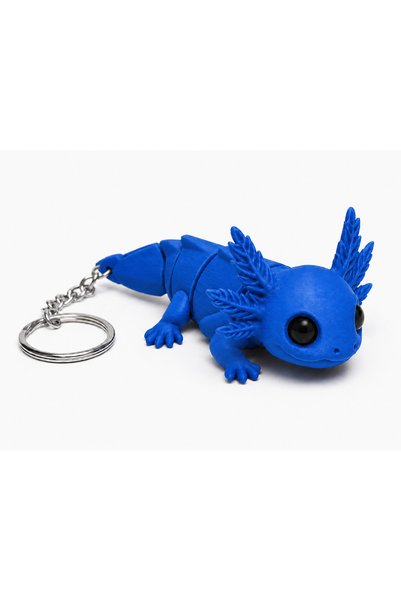 Generic Brand Movable Axolotl Keychain - Adorable Articulated Bag Charm