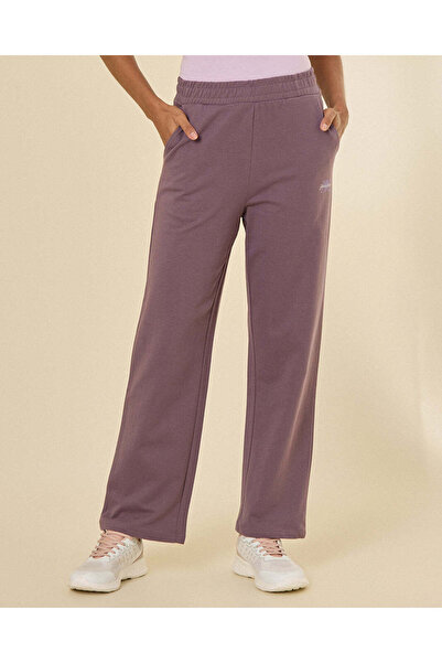 REDTAG Women Purple Straight Fit Jog Pants