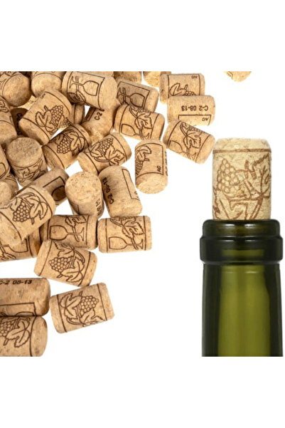 varioshop Set of 100 VarioShop® wine corks, for sealing bottles, made of cork...